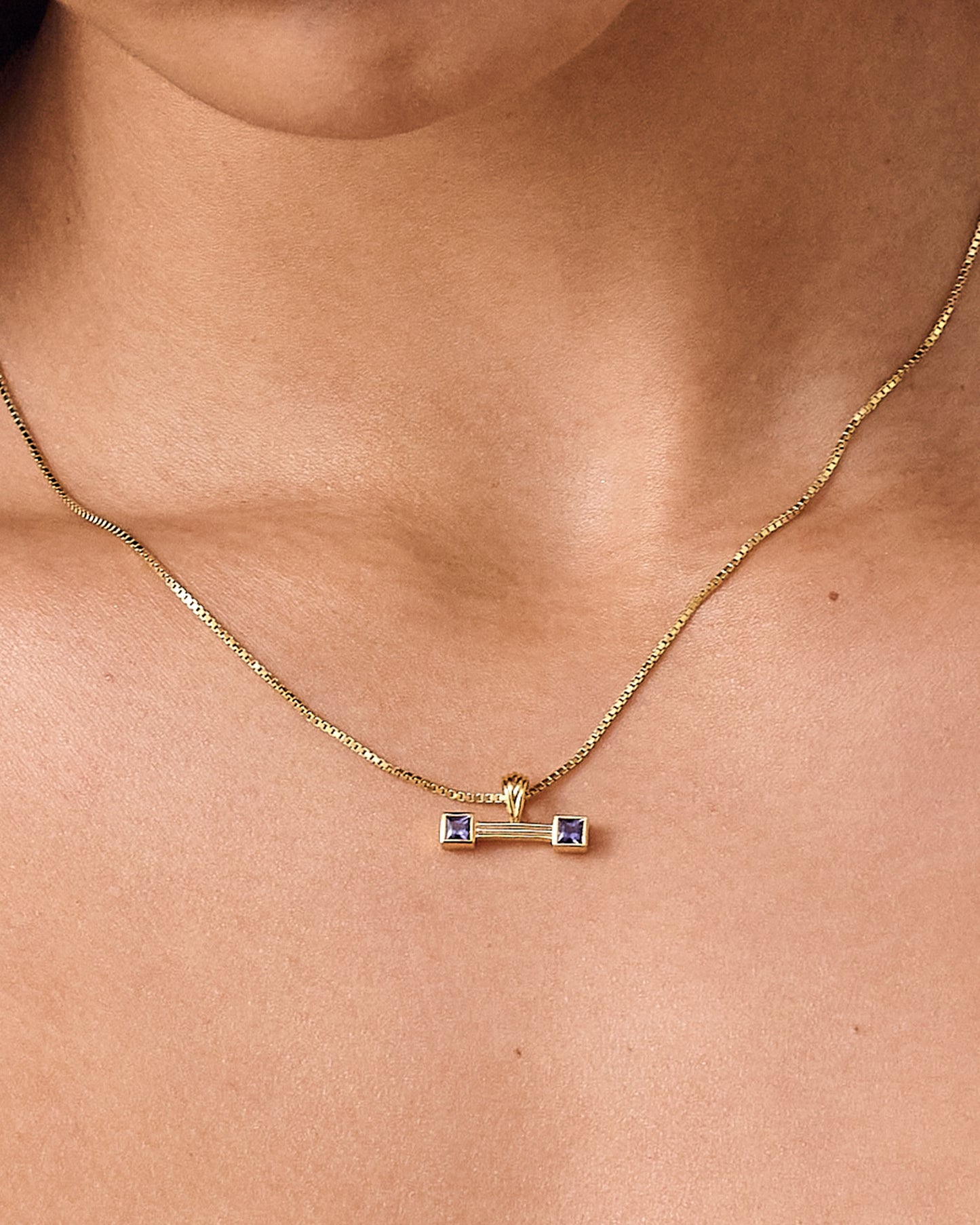 Balance T-Bar Iolite Pendant